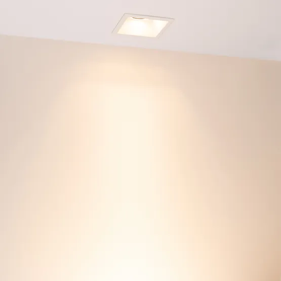 Фото #3 товара Светильник MS-FLOW-BUILT-S85x85-6W Warm3000 (WH, 55 deg, 230V) (Arlight, IP20 Металл, 5 лет)