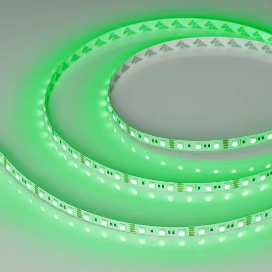Фото #5 товара Светодиодная лента RT-B72-10mm 12V RGB (15 W/m, IP20, 5060, 5m) (Arlight, 15 Вт/м, IP20)
