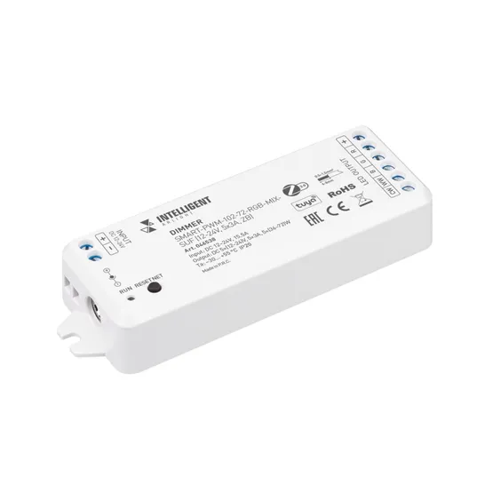 Фото товара INTELLIGENT ARLIGHT Диммер SMART-PWM-102-72-RGB-MIX-SUF (12-24V, 5x3A, ZB) (IARL, Контроллер)