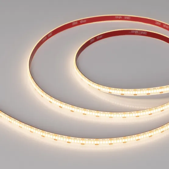 Фото #1 товара Светодиодная лента герметичная COB-SE-X360-8mm 5V Warm3000 (5 W/m, IP65, 5m) (Arlight, -)