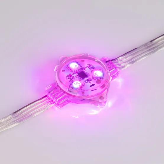 Фото #7 товара Модуль управляемый VISOR-SPI-5060-3-12V RGB 120deg (D30x16mm, 0.75W, IP68) (Arlight, Пластик, 3 года)