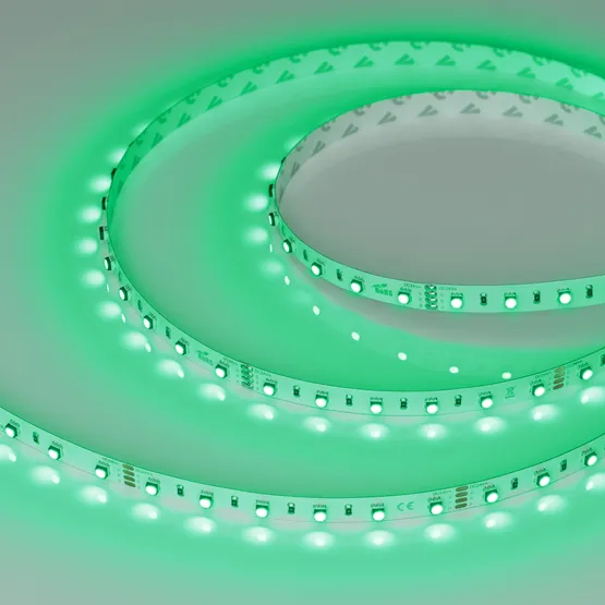 Фото #4 товара Светодиодная лента MINI-F60-10mm 24V RGB (14.4 W/m, IP20, 3535, 5m) (Arlight, Открытый)