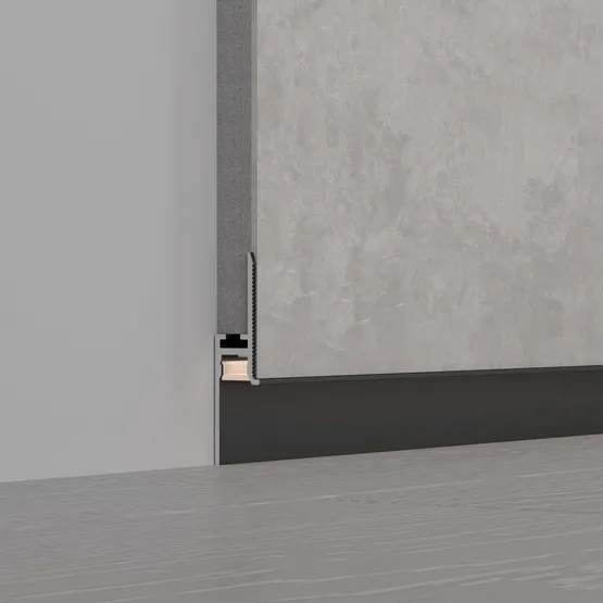 Фото #5 товара Профиль PLINTUS-FANTOM-H20-2000 BLACK (Arlight, Алюминий)