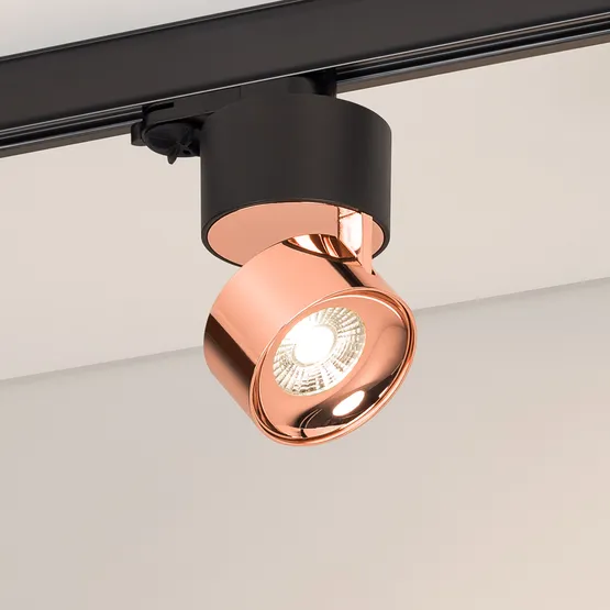 Фото #1 товара Светильник SP-PLURIO-TRACK-4TR-R77-9W Day4000 (BK-COP, 36 deg, 230V) (Arlight, IP20 Металл, 3 года)