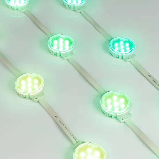 Фото #4 товара Модуль управляемый SPI-F7-D50 24V RGB-RAM-Auto (1.25W, IP68, 120 deg) (Arlight, Пластик, 3 года)