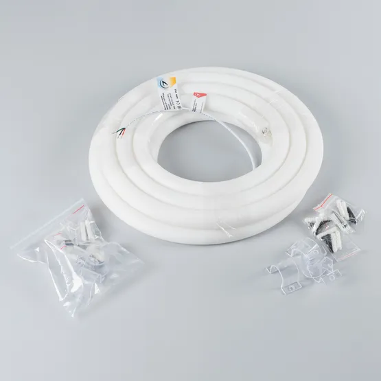 Фото #4 товара Светодиодная лента герметичная MOONLIGHT-TOP-M768-D25mm 24V White-MIX 360deg (14.4 W/m, IP65, 2216, 5m, wire x1) (Arlight, Вывод прямой, 3 года)