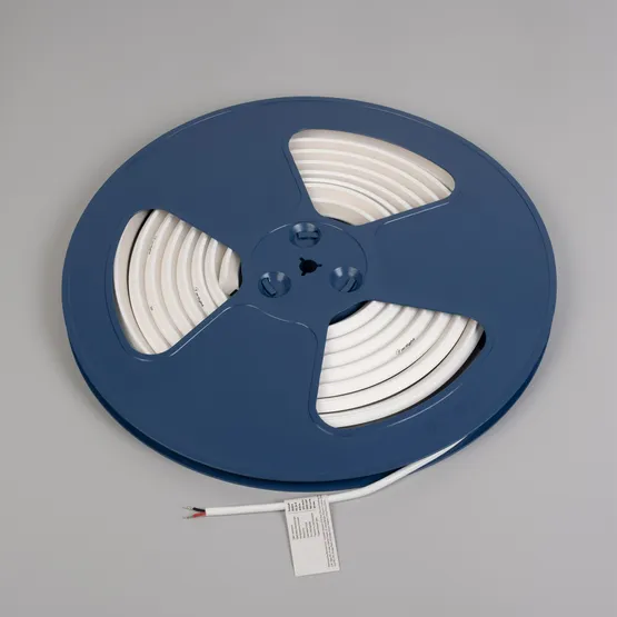 Фото #2 товара Светодиодная лента герметичная MOONLIGHT-3D-T-X544-10x10mm 24V Warm3000 (8 W/m, IP67, 5m, wire x1) (Arlight, Вывод боковой, 5 лет)