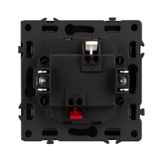 Фото #3 товара Механизм выключателя одноклавишный непроходной LED SWT-NOBE-MK01-SFPL-L-GR (230V, 10A) (Arlight, Серый базальт)