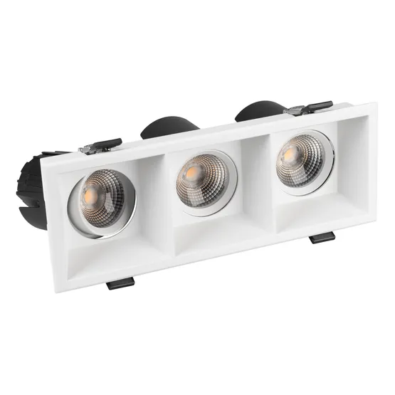 Фото #6 товара Светильник MS-FLOW-BUILT-S230x85-3x12W Warm3000 (WH, 55 deg, 230V) (Arlight, IP20 Металл, 5 лет)