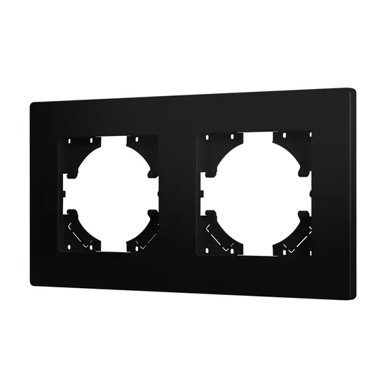 Фото #1 товара Рамка пластиковая FRM-PERIO-PL-2-BK (Arlight, -)