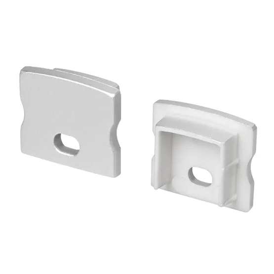 Фото товара Заглушка LINE-1715 SILVER с отверстием (Arlight, Пластик)