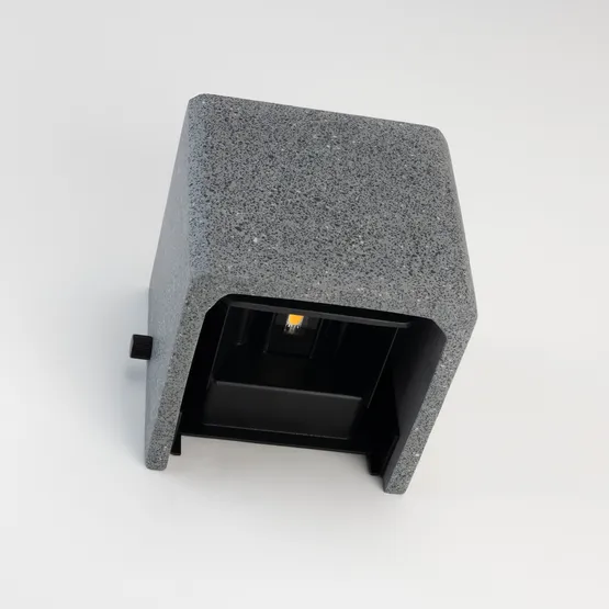 Фото #3 товара Светильник LGD-PERAN-WALL-S120x120-6W Warm3000 (BK, 0-80 deg, 230V) (Arlight, IP65 Бетон, 3 года)