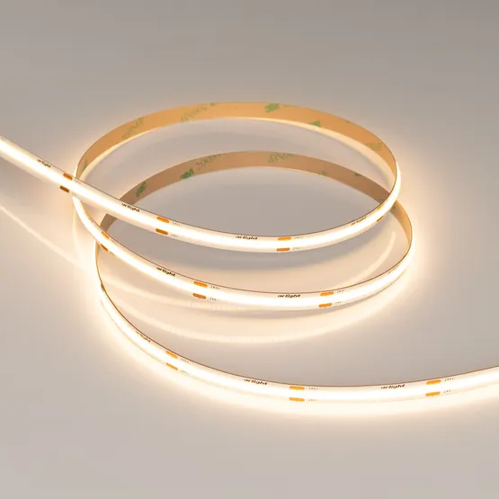 Фото #5 товара Светодиодная лента COB-X480-8mm 24V Warm2700 (8 W/m, IP20, CSP, 5m) (Arlight, -)
