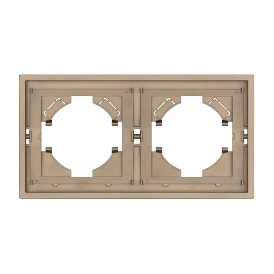 Фото #3 товара Рамка пластиковая FRM-TENDO-PL-2-GD (Arlight, Песочный)