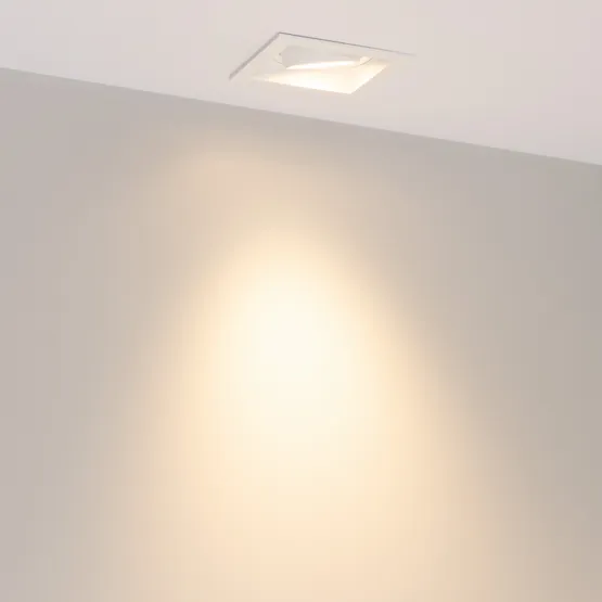 Фото #5 товара Светильник MS-VORTEX-BUILT-S90x90-12W Warm3000 (WH-WH, 40 deg, 230V) (Arlight, IP20 Металл, 5 лет)