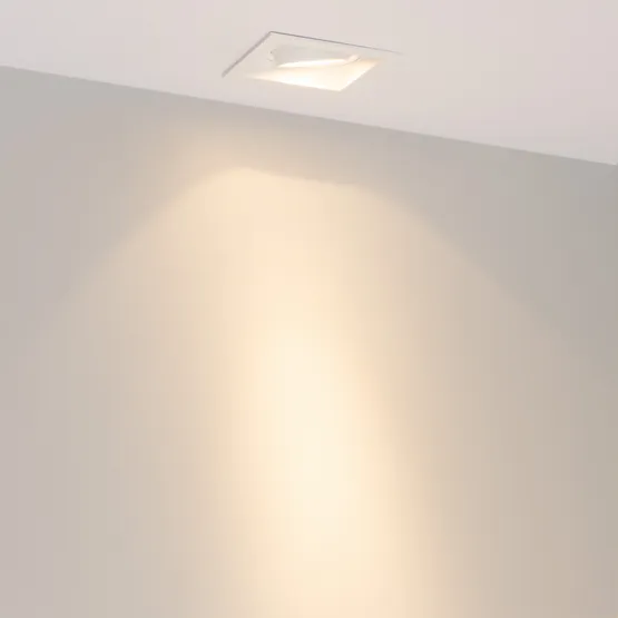 Фото #2 товара Светильник MS-VORTEX-BUILT-S90x90-12W Warm3000 (WH-WH, 20 deg, 230V) (Arlight, IP20 Металл, 5 лет)