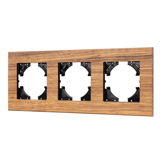 Фото #1 товара Рамка из натурального дерева FRM-XSILO-WD-3-SNL (Arlight, -)