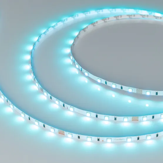 Фото #4 товара Светодиодная лента RT-G60-5mm 24V RGB (6.6 W/m, IP20, 3838, 5m) (Arlight, узкая)