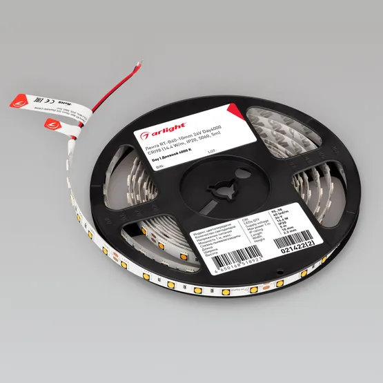 Фото #2 товара Светодиодная лента RT-B60-10mm 24V Day4000 CRI98 (14.4 W/m, IP20, 5060, 5m) (Arlight, Открытый)