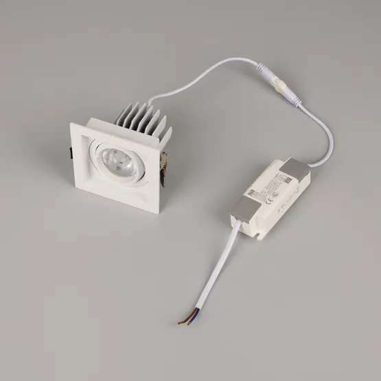 Фото #4 товара Светильник MS-VORTEX-BUILT-S90x90-12W Warm3000 (WH-WH, 40 deg, 230V) (Arlight, IP20 Металл, 5 лет)