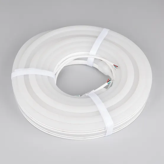 Фото #8 товара Светодиодная лента герметичная MOONLIGHT-PRO-SIDE-X336-12x24mm 24V RGBW-Day (12 W/m, IP68, 10m, wire x2) (Arlight, Вывод прямой, 5 лет)