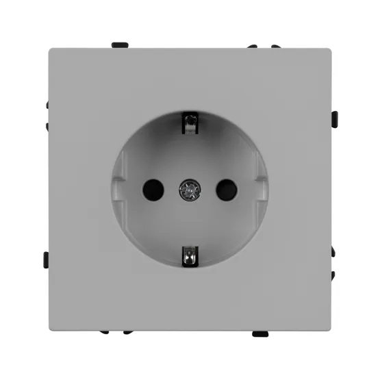 Фото #2 товара Механизм электрической розетки SCT-NOBE-MEU1-SFPL-IS (230V, 16A) (Arlight, Никель)