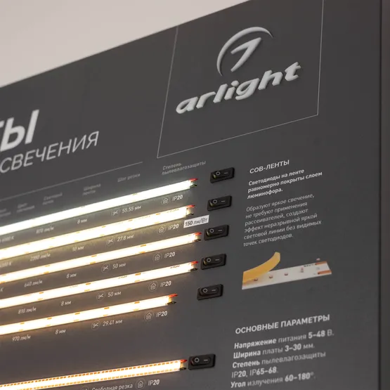 Фото #3 товара Стенд Ленты ARL-COB-01-830х600mm (230V) (Arlight, -)