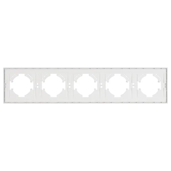 Фото #2 товара Рамка пластиковая FRM-TENDO-SFPL-5-WH (Arlight, Матовый белый)