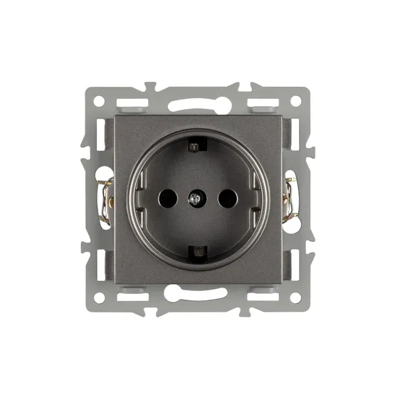 Фото #2 товара Механизм электрической розетки SCT-MEU1-PL-GR (250V, 16A) (Arlight, -)
