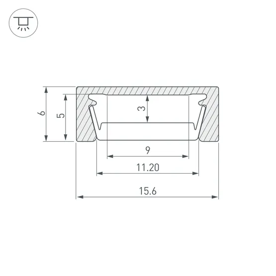 Фото #7 товара Профиль MIC-M-2000 (Arlight, Алюминий)
