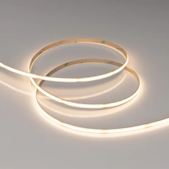 Фото #5 товара Светодиодная лента COB-X480-6mm 24V Warm3000 (6 W/m, IP20, CSP, 5m) (Arlight, -)