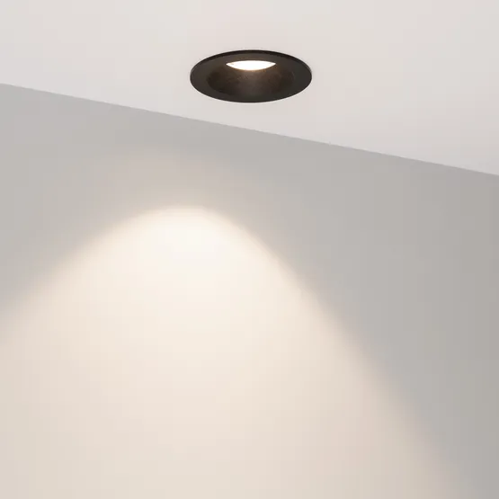 Фото #4 товара Светильник MS-ATOLL-BUILT-R86-10W Day4000 (BK, 60 deg, 230V) (Arlight, IP54 Металл, 5 лет)