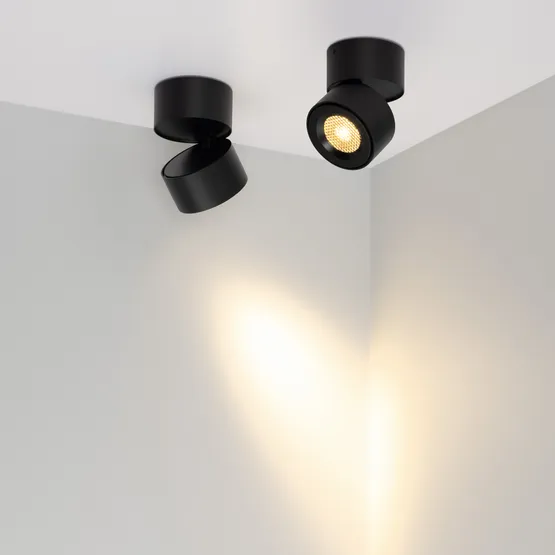 Фото #4 товара Светильник SP-POINT-SURFACE-R85-12W Warm3200-MIX (BK, 15 deg, 230V) (Arlight, IP20 Металл, 5 лет)