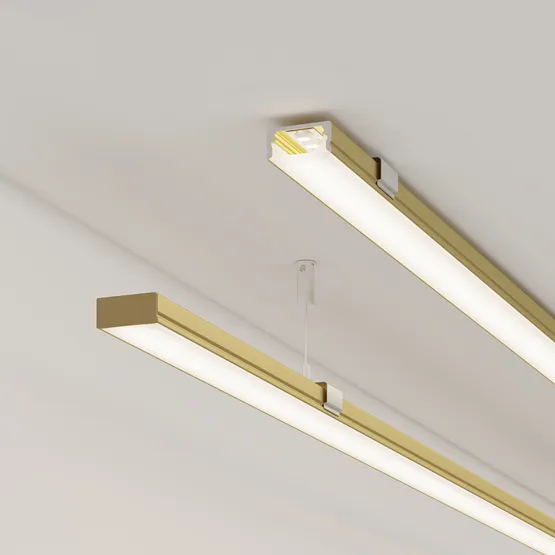 Фото #6 товара Профиль LINE-1708-2000 ANOD GOLD (Arlight, Алюминий)