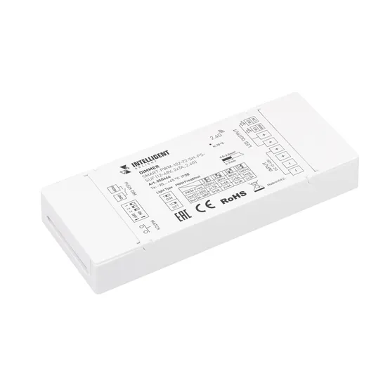 Фото товара INTELLIGENT ARLIGHT Диммер SMART-PWM-102-72-SH-PS-SUF (12-48V, 2x7A, 2.4G) (IARL, Контроллер)