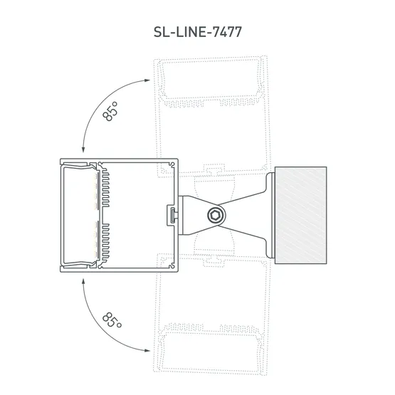 Фото #4 товара Профиль с экраном SL-LINE-7477-2500 ANOD+OPAL (Arlight, Алюминий)