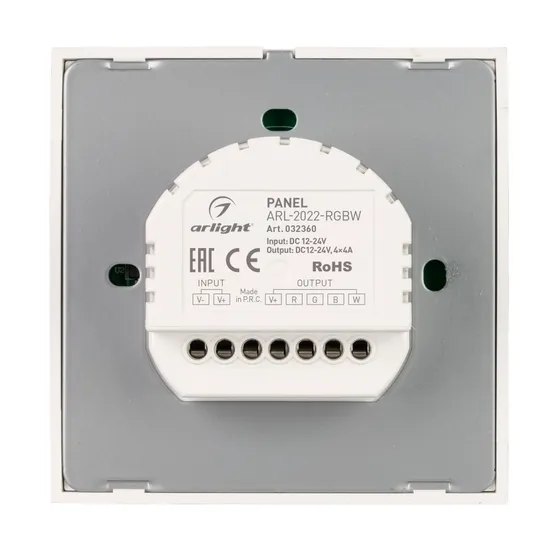 Фото #2 товара Панель ARL-2022-RGBW (12-24V, 4x4A, Sens) (Arlight, IP20 Пластик, 3 года)