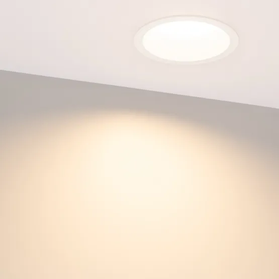 Фото #3 товара Светильник MS-DROP-BUILT-R137-24W Warm3000 (WH, 90 deg, 230V) (Arlight, IP54 Металл, 5 лет)