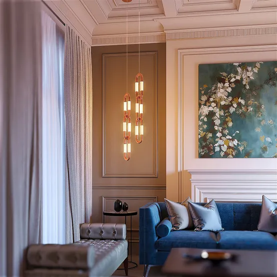 Фото #2 товара Светильник SP-AMPIRIUS-HANG-H331-L120-3W MIX (BRASS, 360 deg, 230V) (Arlight, IP20 Металл, 3 года)