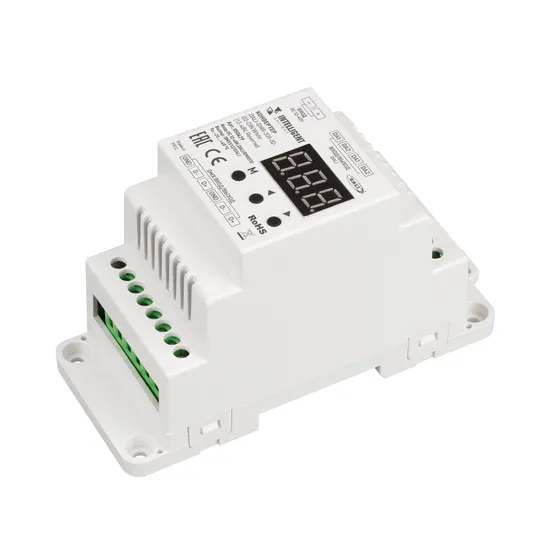 Фото товара INTELLIGENT ARLIGHT Конвертер DALI-DMX-301-82-D2-DIN White (12-48V, Reverse) (IARL, IP20 Пластик, 5 лет)