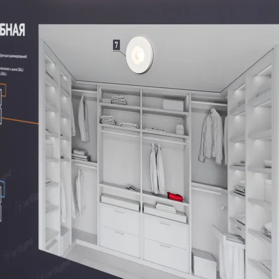 Фото #5 товара Стенд Управления DALI-1760х600mm-V1 (DB 3мм, пленка, лого) (Arlight, -)