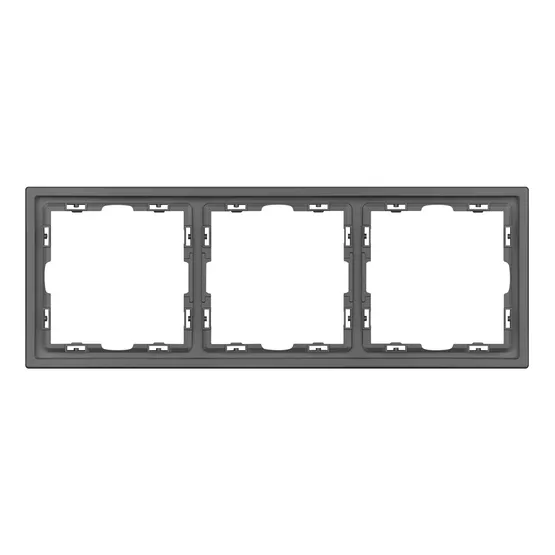 Фото #2 товара Рамка пластиковая FRM-NOBE-SFPL-3-GR (Arlight, Серый базальт)