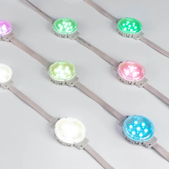 Фото #3 товара Модуль управляемый DMX-F10-D50 24V RGBW (2W, IP68, 120 deg) (Arlight, Пластик, 3 года)