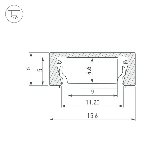 Фото #6 товара Профиль MIC-M-2000 (Arlight, Алюминий)