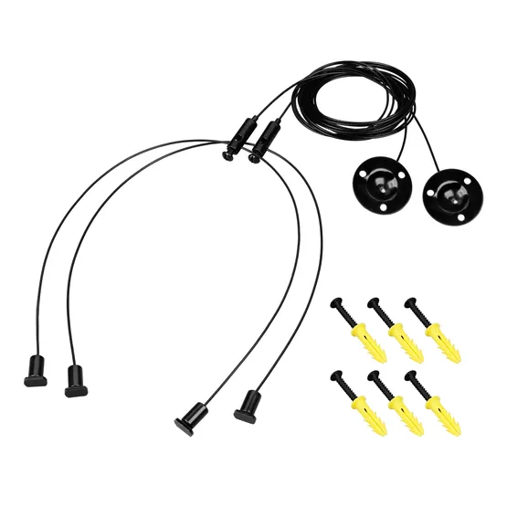 Фото товара Подвес LINE-6070 2x2m Set BLACK (Pad 9x2mm) (Arlight, Металл)