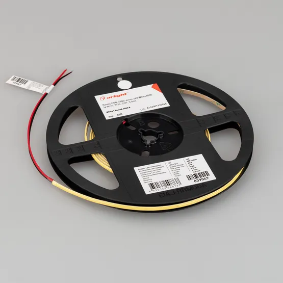 Фото #2 товара Светодиодная лента COB-X480-4mm 24V White6000 (4 W/m, IP20, CSP, 5m) (Arlight, -)