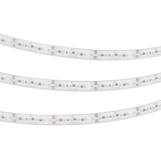 Фото #4 товара Светодиодная лента герметичная DOT-PFS-X120-12mm 24V RGB (14 W/m, IP68, 5m) (Arlight, 5 лет)