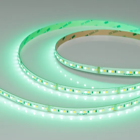 Фото #6 товара Светодиодная лента RT-A168-10mm 24V RGBW-Warm (20 W/m, IP20, 5m) (Arlight, высок.эфф.150 лм/Вт)