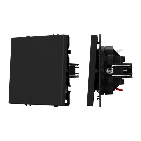 Фото #1 товара Механизм звонкового выключателя SWT-NOBE-MKR1-SFPL-BK (230V, 10A) (Arlight, Черный оникс)