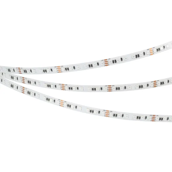 Фото #3 товара Светодиодная лента RT-A120-8mm 24V RGB (12 W/m, IP20, 2835, 5m) (Arlight, 5 лет)
